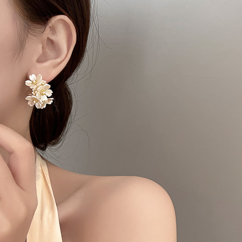 Unique Exaggerated Flower Earrings