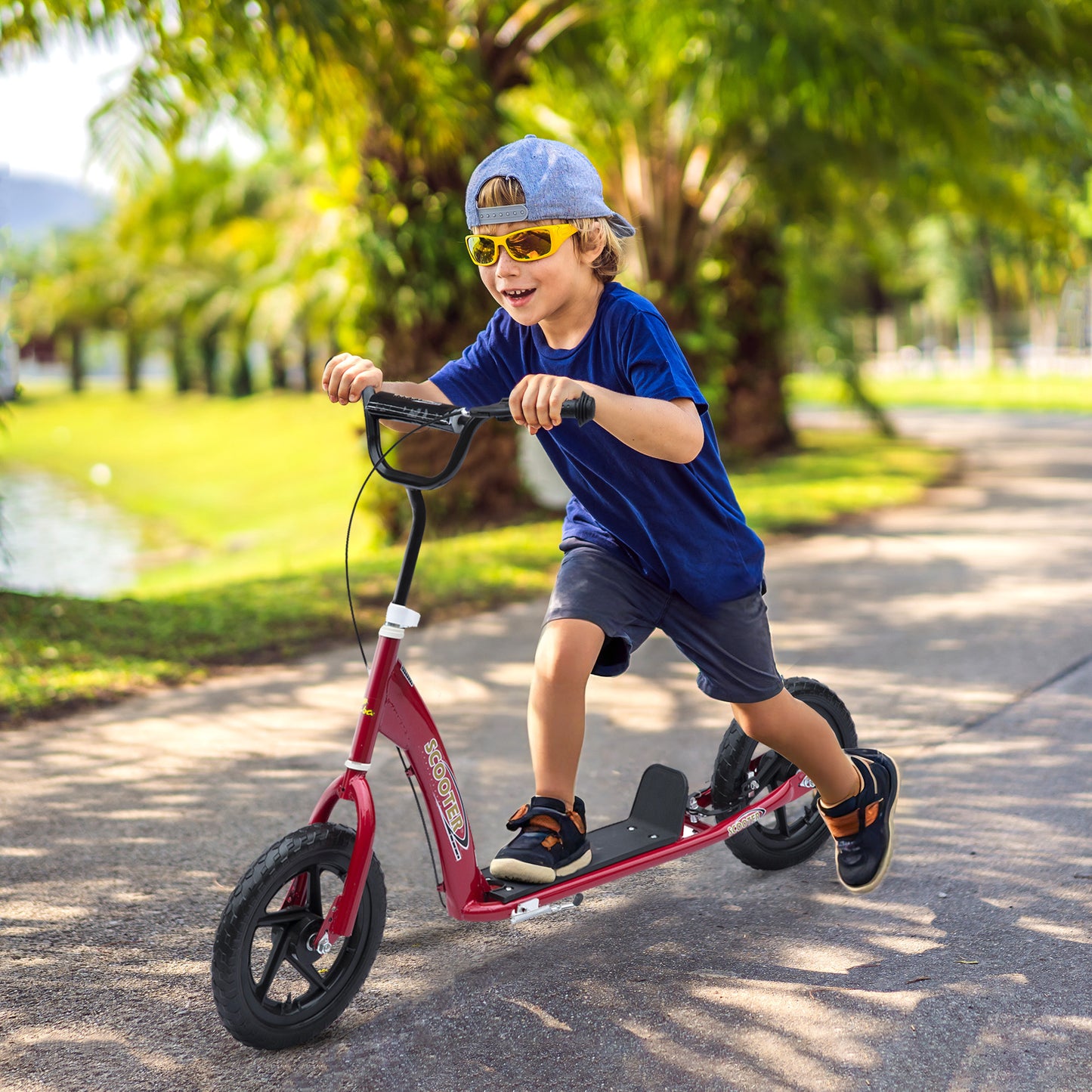 Kick Scooter for Kids 5-12 Years Old with Adjustable Height Handlebar