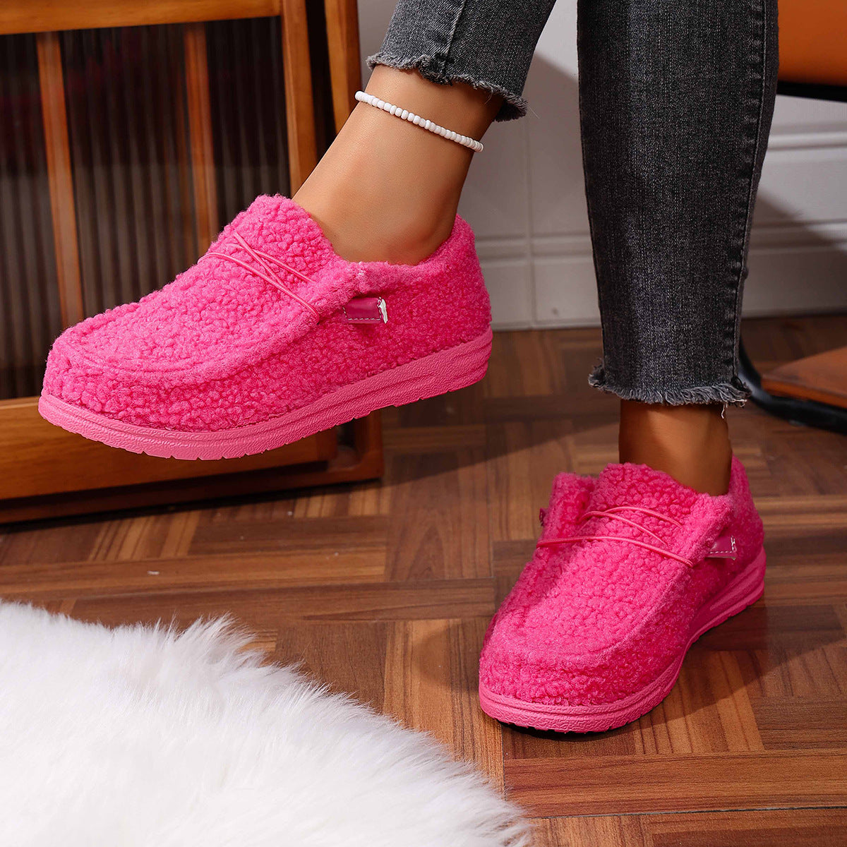 Ethnic Style Series Flat Casual Breathable Soft Bottom Lazybone Women's Shoes