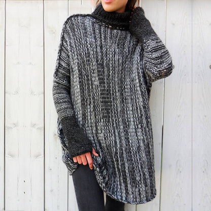 New products for autumn and winter women's loose turtleneck sweater