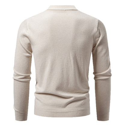 Men's Casual Knit Fashion Cable Loose V-Neck Cardigan Sweater Coat