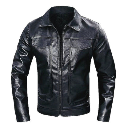 Men's Turn-Down Collar Casual Long Sleeve Jacket Coat