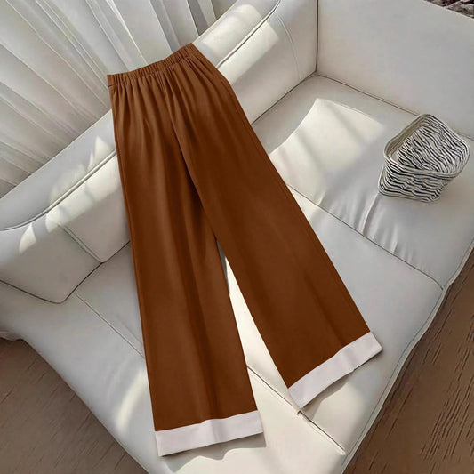 Retro Khaki Design Women's Autumn Casual Pants