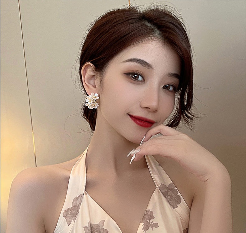 Unique Exaggerated Flower Earrings