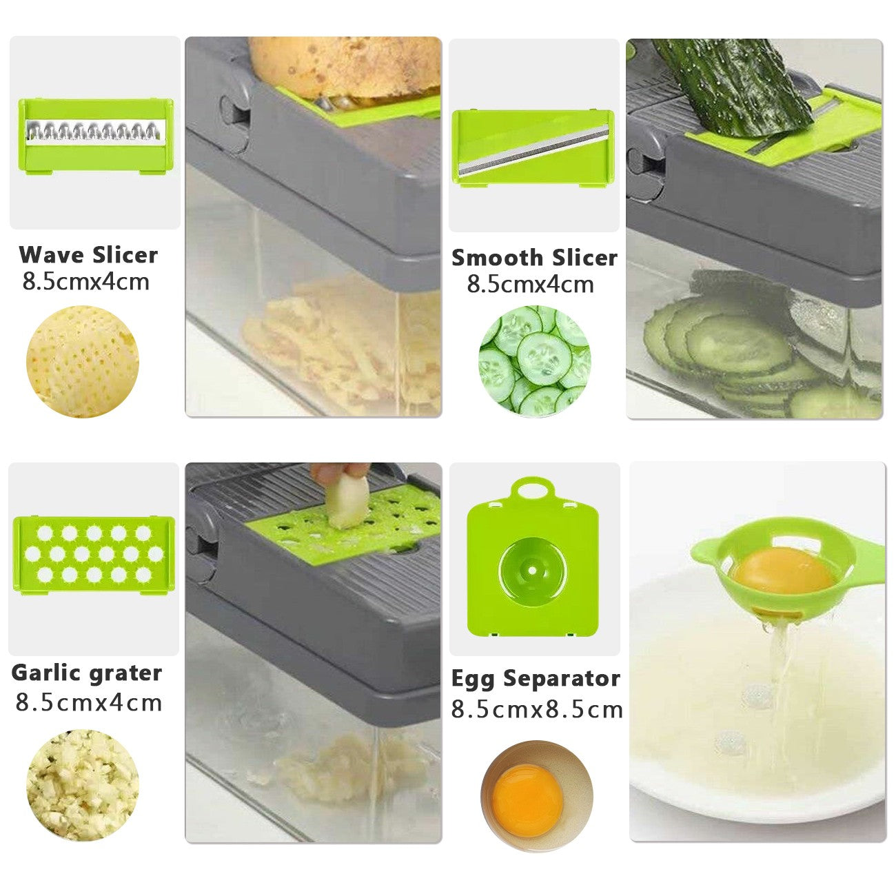 Nice Smart 15TLG Dicer Vegetable Slicer Shredder Manual Onion Chopper