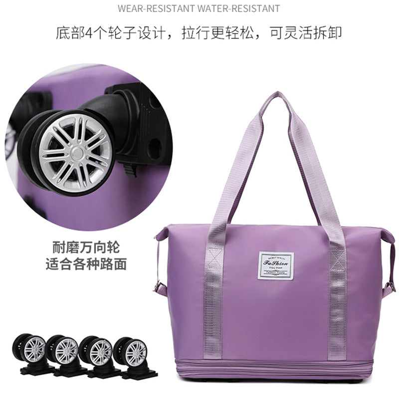 Large-capacity Travel Bag With Omnidirectional Wheels