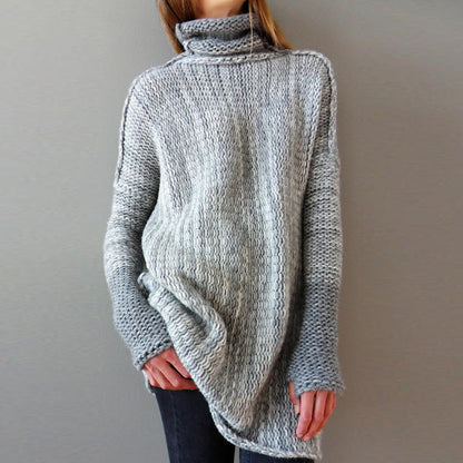New products for autumn and winter women's loose turtleneck sweater