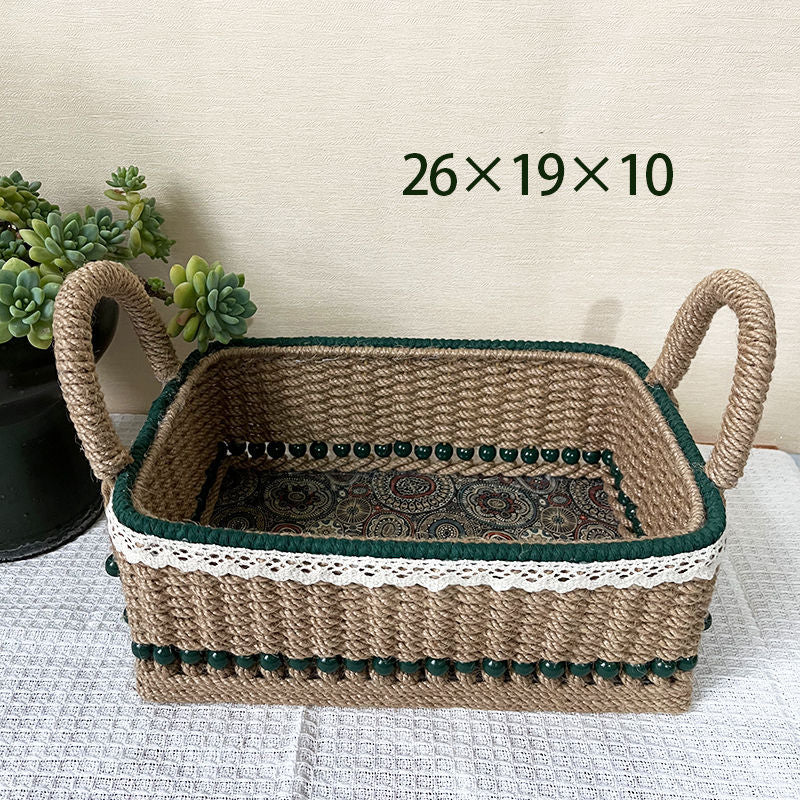 Hand Woven Finished Product Storage Basket