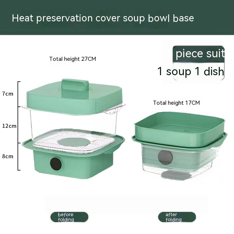 Multi-layer  Heat Preservation Kitchen Cover Dining Table Leftover Storage Box Transparent Stack Cooking Hood Steamer