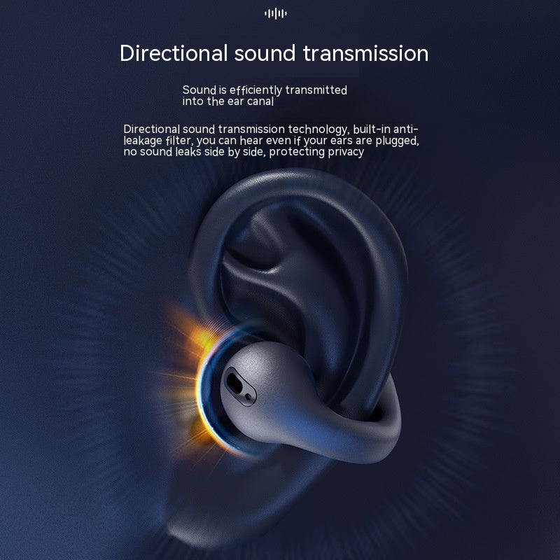 Wireless Ear Clip Bluetooth Headset TWS Comfortable Wear Not In-Ear Sports Wireless Bone Conduction 5.3 Bluetooth Headset