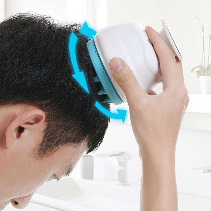 Electric Rotating Shampoo Brush Head Massager Automatic Kneading