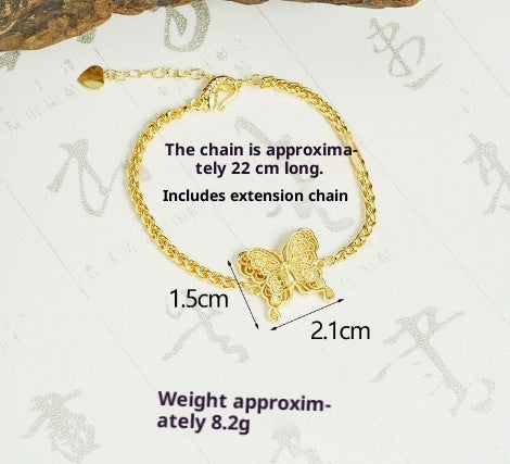 Simple And Sophisticated Hollow Butterfly Bracelet For Women