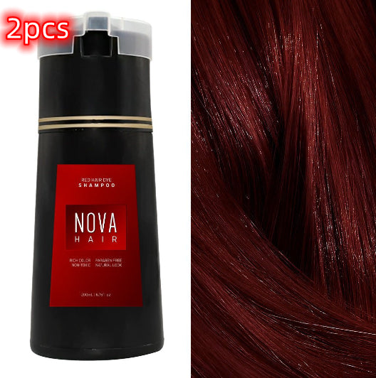 Hair Dyeing Hair Care Shampoo 3-in-1 Natural Fast White Hair Dyed Black Hair Dye Lasting Convenience Men Women Hair Care
