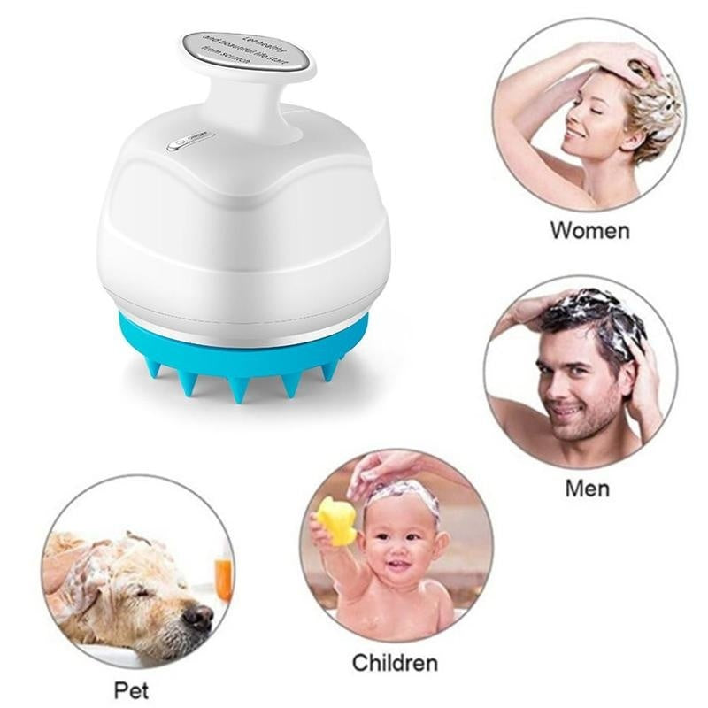 Electric Rotating Shampoo Brush Head Massager Automatic Kneading