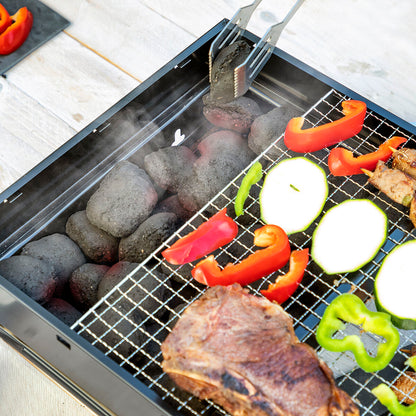 Folding Portable Barbecue for use with Charcoal BearBQ